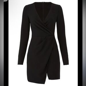 Black Halo Carie Long Sleeve Mini Dress Size 0 from Revolve